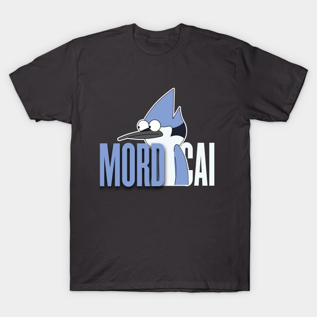 Mordecai's Whimsical Portrait T-Shirt by StickersMan